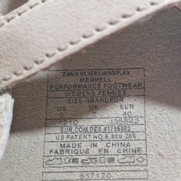 Merrell Zinnia Silver Lining Womens Flip Flops 9 - Picture 3 of 3